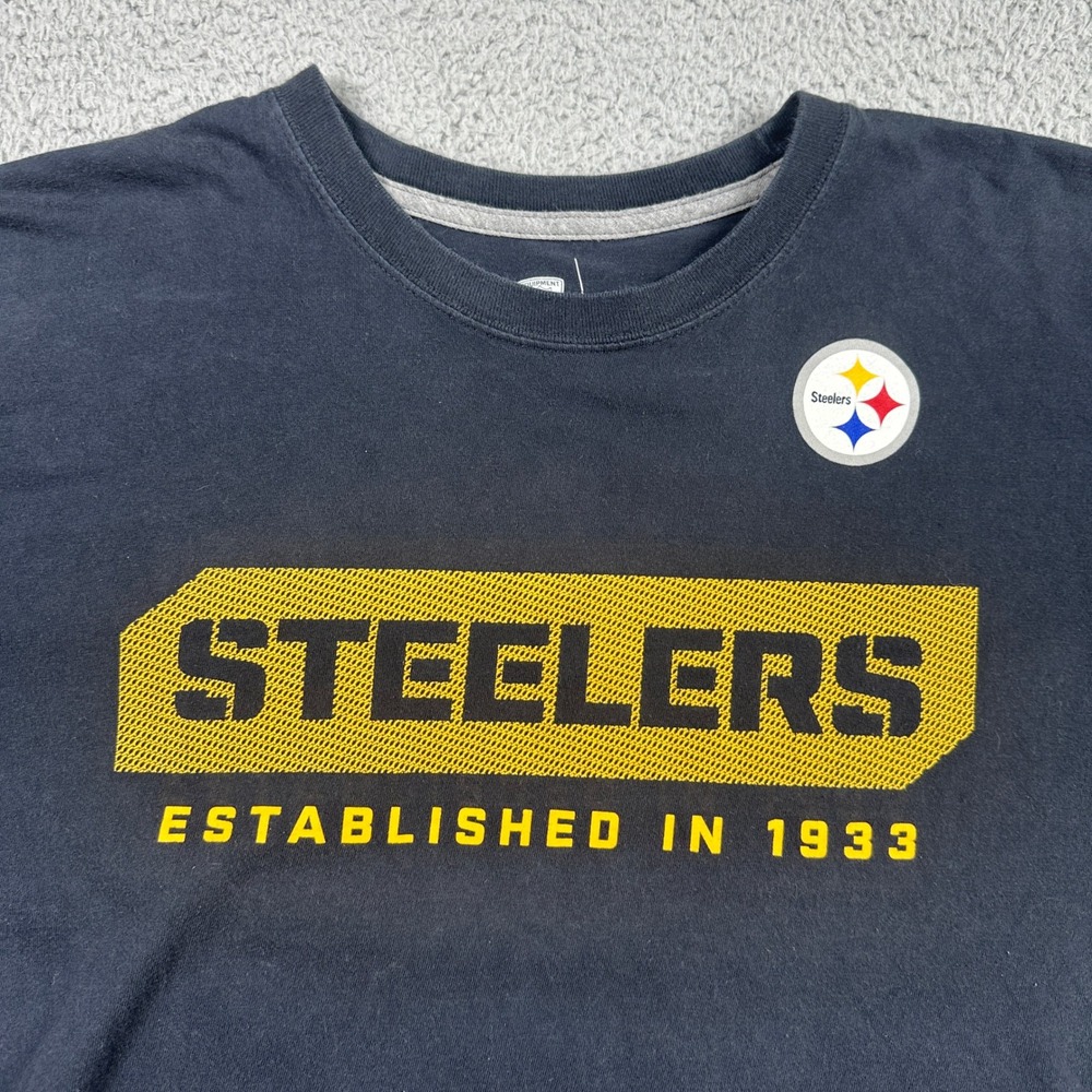 Pittsburgh Steelers Nike T-Shirt Mens‎ XL Black Training Crewneck AFC NFL Tee